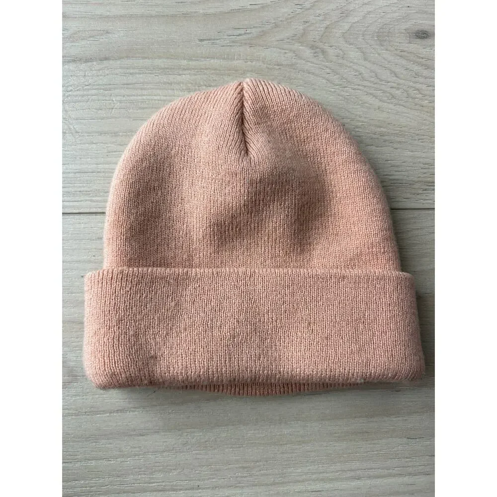 Little Surfer Girl Light Pink Knit Beanie